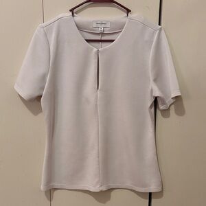 Banana Republic Off-White Short Sleeve Women's Top